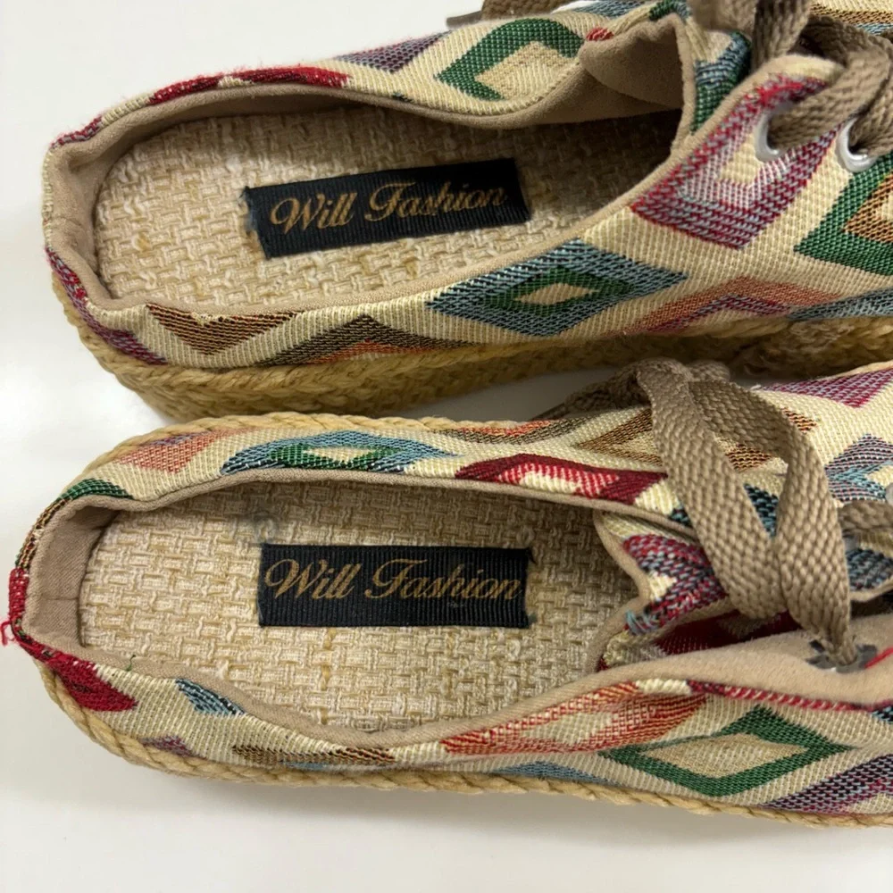 NEW Colorful Espadrille Shoes - Picture 3 of 6